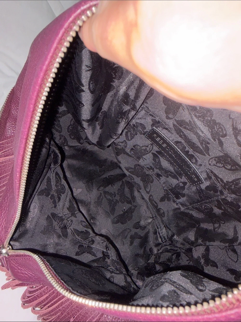 HTF color Rebecca Minkoff Julian Fringe Backpack bag